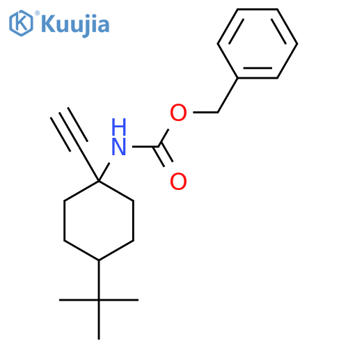 benzyl N-(4-tert-butyl-1-ethynylcyclohexyl)carbamate structure