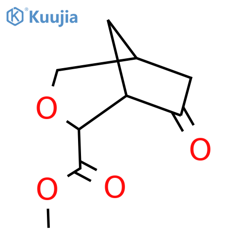 Methyl 7-oxo-3-oxabicyclo[3.2.1]octane-2-carboxylate structure