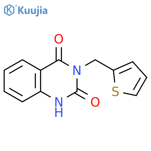 3-(thiophen-2-yl)methyl-1,2,3,4-tetrahydroquinazoline-2,4-dione structure