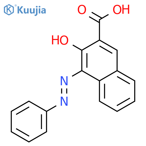 2-Naphthalenecarboxylicacid, 3-hydroxy-4-(2-phenyldiazenyl)- structure