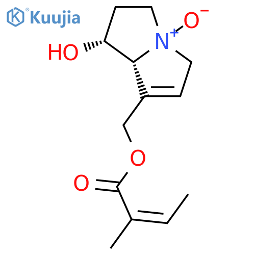2-Butenoic acid,2-methyl-,[(1R,7aR)-2,3,5,7a-tetrahydro-1-hydroxy-4-oxido-1H-pyrrolizin-7-yl]methylester, (2Z)- structure