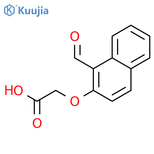 2-[(1-formylnaphthalen-2-yl)oxy]acetic acid structure