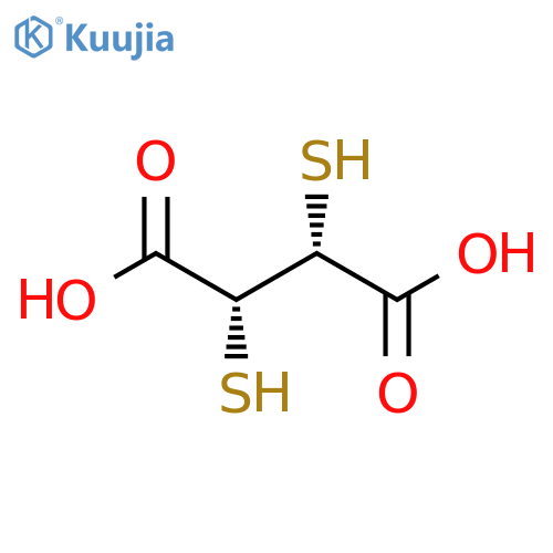 (2R,3R)-2,3-Dimercaptosuccinic acid structure