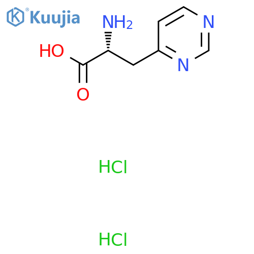 (2R)-2-amino-3-(pyrimidin-4-yl)propanoic acid dihydrochloride structure