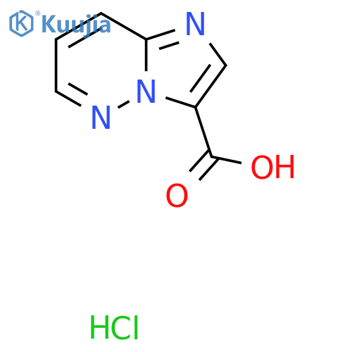 Imidazo[1,2-b]pyridazine-3-carboxylic acid hydrochloride structure