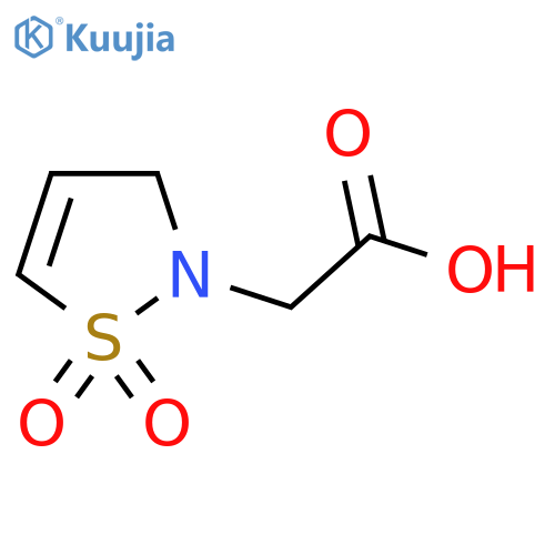 2-(1,1-Dioxo-2,3-dihydro-1lambda6,2-thiazol-2-yl)acetic acid structure