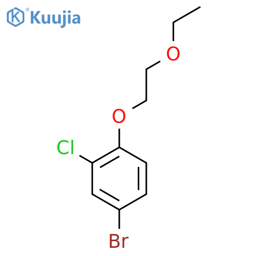 4-Bromo-2-chloro-1-(2-ethoxyethoxy)benzene structure