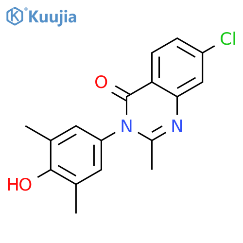4(3H)-Quinazolinone,7-chloro-3-(4-hydroxy-3,5-dimethylphenyl)-2-methyl- structure