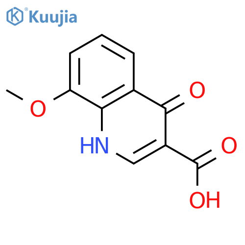 4-hydroxy-8-methoxyquinoline-3-carboxylic Acid structure