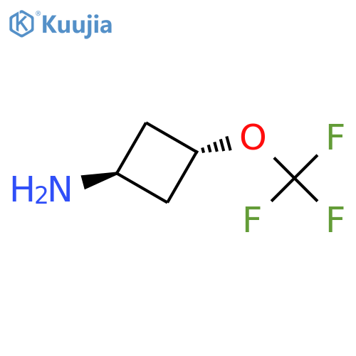 trans-3-Trifluoromethoxy-cyclobutylamine structure