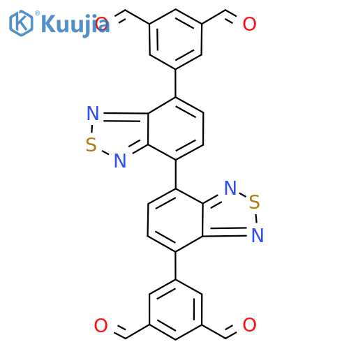 5,5'-([4,4'-Bibenzo[c][1,2,5]thiadiazole]-7,7'-diyl)diisophthalaldehyde structure