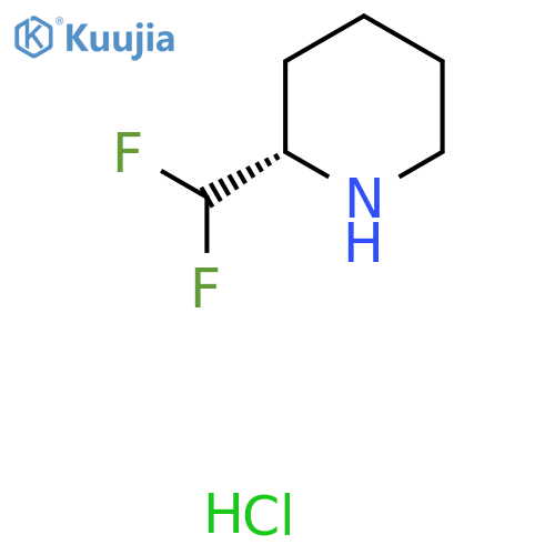 (S)-2-(Difluoromethyl)piperidine hcl structure
