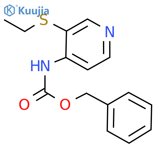 benzyl N-3-(ethylsulfanyl)pyridin-4-ylcarbamate structure
