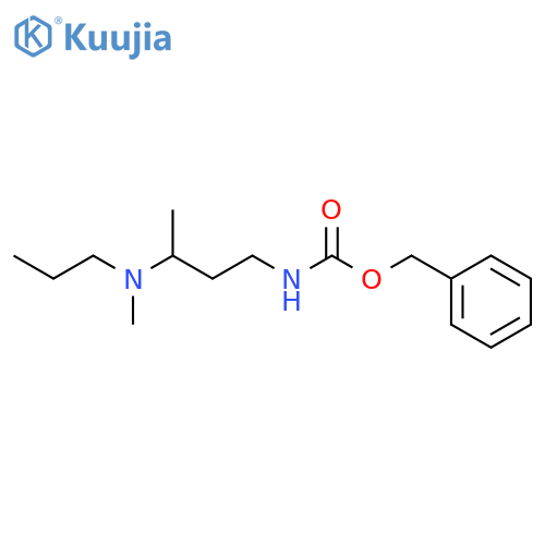 Phenylmethyl N-[3-(methylpropylamino)butyl]carbamate structure