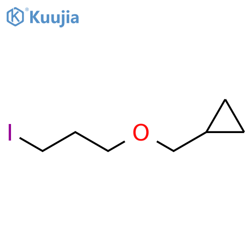[(3-Iodopropoxy)methyl]cyclopropane structure