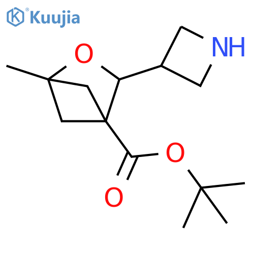 1,1-Dimethylethyl 3-(3-azetidinyl)-1-methyl-2-oxabicyclo[2.1.1]hexane-4-carboxylate structure