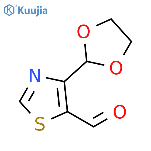 4-(1,3-Dioxolan-2-yl)-5-thiazolecarboxaldehyde structure