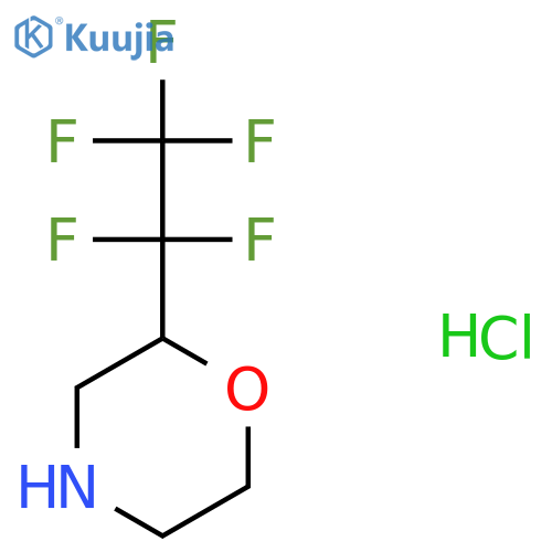 2-(1,1,2,2,2-Pentafluoroethyl)morpholine hydrochloride structure