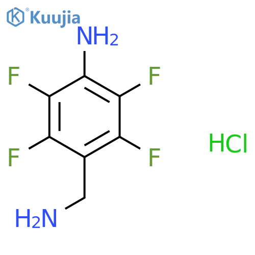 4-(Aminomethyl)-2,3,5,6-tetrafluoroaniline hydrochloride structure