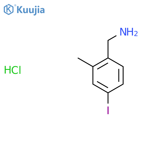 1-(4-Iodo-2-methylphenyl)methanamine hydrochloride structure