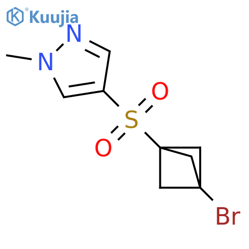 4-[(3-Bromobicyclo[1.1.1]pent-1-yl)sulfonyl]-1-methyl-1H-pyrazole structure