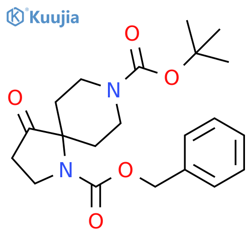 8-(1,1-Dimethylethyl) 1-(phenylmethyl) 4-oxo-1,8-diazaspiro[4.5]decane-1,8-dicarboxylate structure