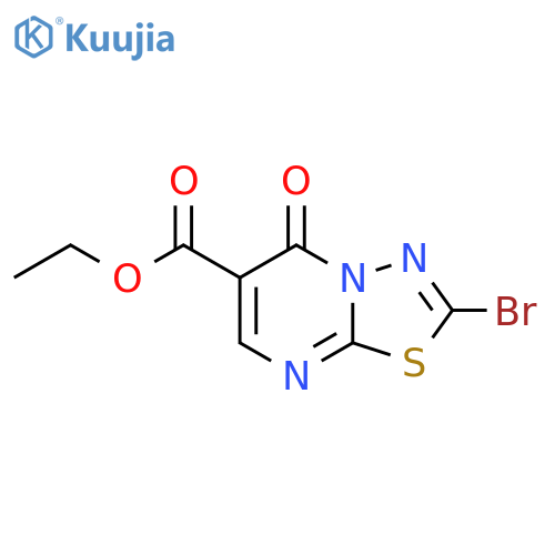 ethyl 2-bromo-5-oxo-5H-[1,3,4]thiadiazolo[3,2-a]pyrimidine-6-carboxylate structure