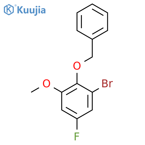 2-(Benzyloxy)-1-bromo-5-fluoro-3-methoxybenzene structure