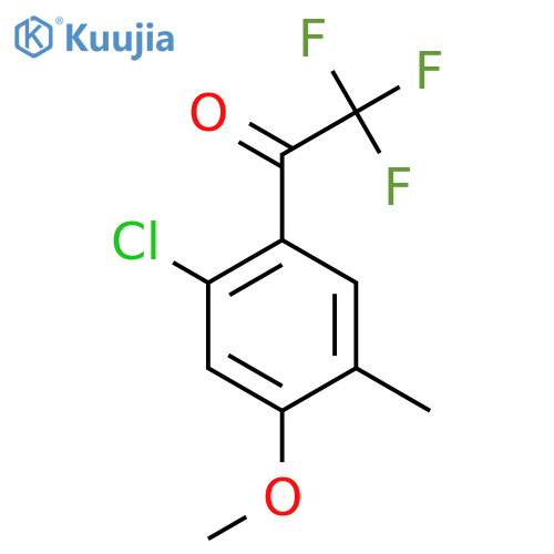 1-(2-Chloro-4-methoxy-5-methylphenyl)-2,2,2-trifluoroethanone structure
