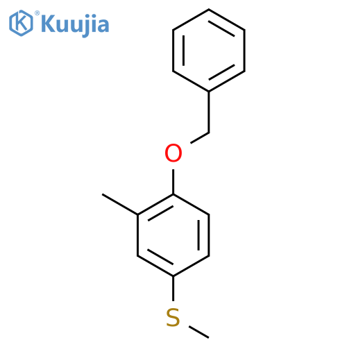 (4-(Benzyloxy)-3-methylphenyl)(methyl)sulfane structure
