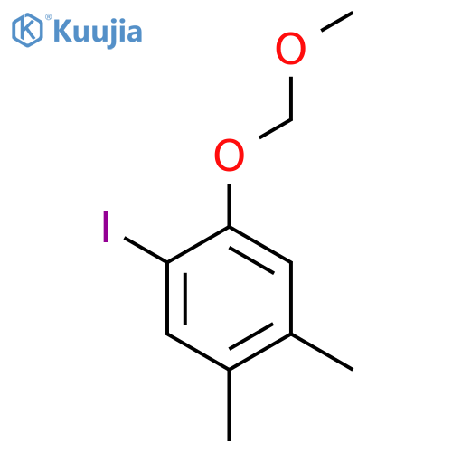 1-Iodo-2-(methoxymethoxy)-4,5-dimethylbenzene structure