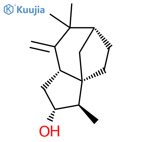 2,3,4,5,6,7,8,8aα-Octahydro-3α,7,7-trimethyl-8-methylene-1H-3aα,6α-methanoazulene-2β-ol structure
