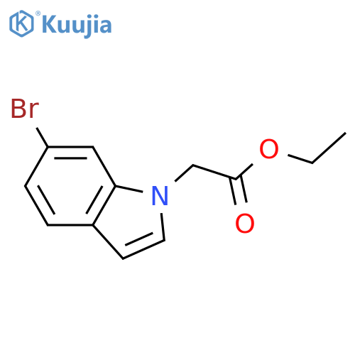 ethyl 2-(6-bromo-1H-indol-1-yl)acetate structure