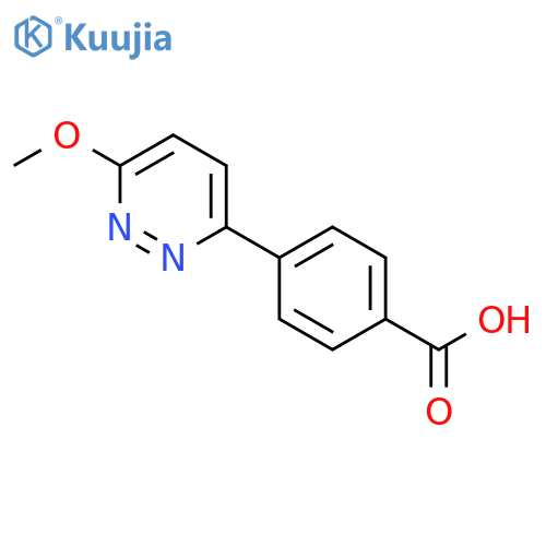 4-(6-Methoxypyridazin-3-yl)benzoic acid structure