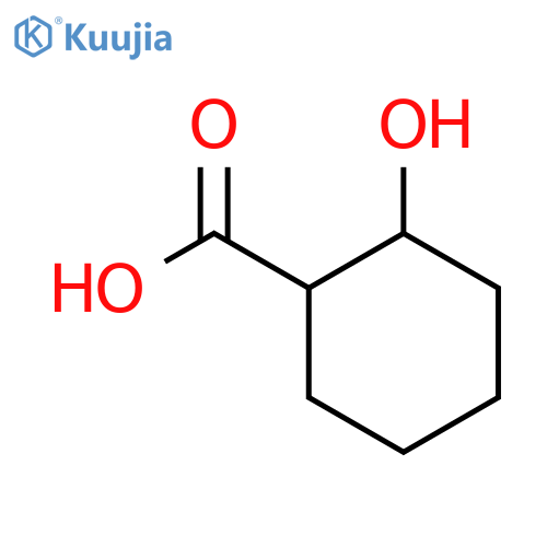 Cyclohexanecarboxylicacid, 2-hydroxy-, (1R,2S)-rel- structure