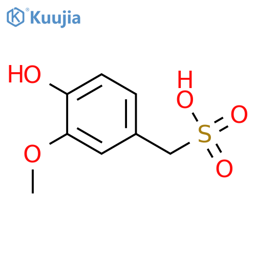Benzenemethanesulfonic acid, 4-hydroxy-3-methoxy- structure