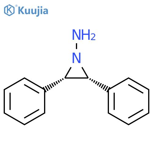 1-Aziridinamine, 2,3-diphenyl-, cis- (9CI) structure