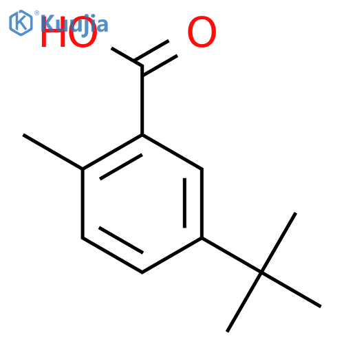 5-Tert-butyl-2-methylbenzoic acid structure