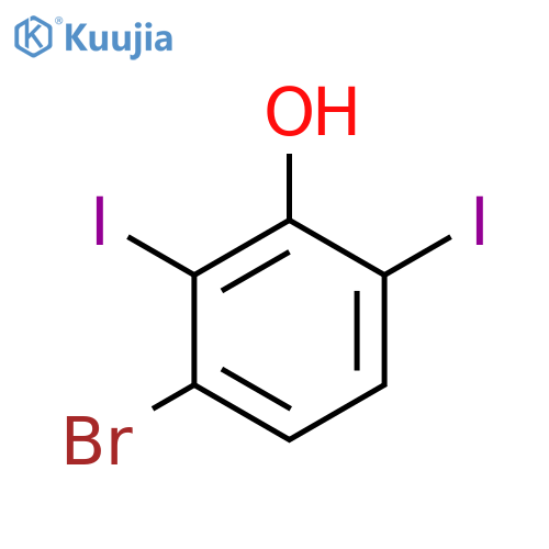 3-Bromo-2,6-diiodophenol structure