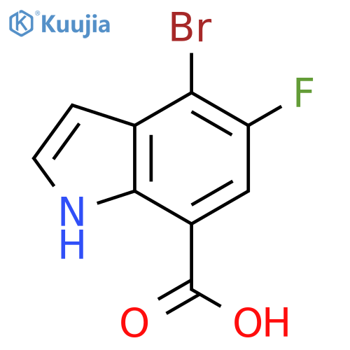 1H-Indole-7-carboxylic acid, 4-bromo-5-fluoro- structure