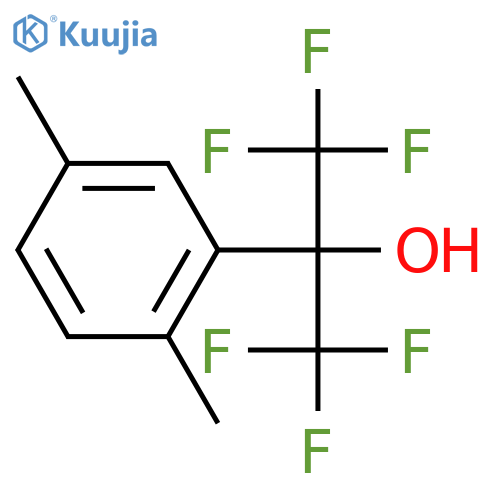 Benzenemethanol,2,6-dimethyl-a,a-bis(trifluoromethyl)- structure
