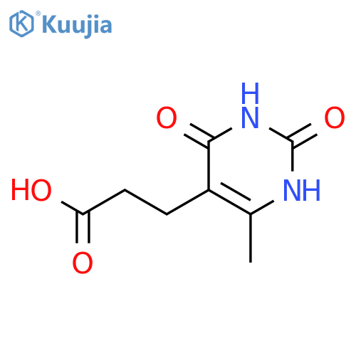 3-(6-methyl-2,4-dioxo-1,2,3,4-tetrahydropyrimidin-5-yl)propanoic acid structure