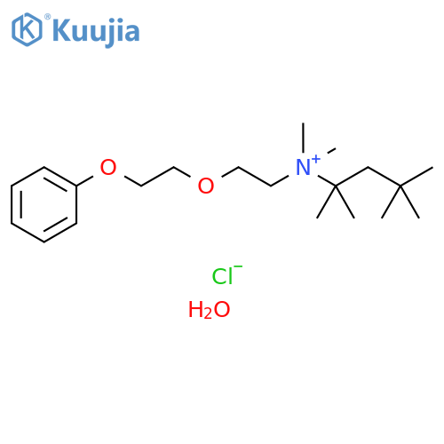2-Pentanaminium,N,N,2,4,4-pentamethyl-N-[2-(2-phenoxyethoxy)ethyl]-, chloride, hydrate (1:1:1) structure