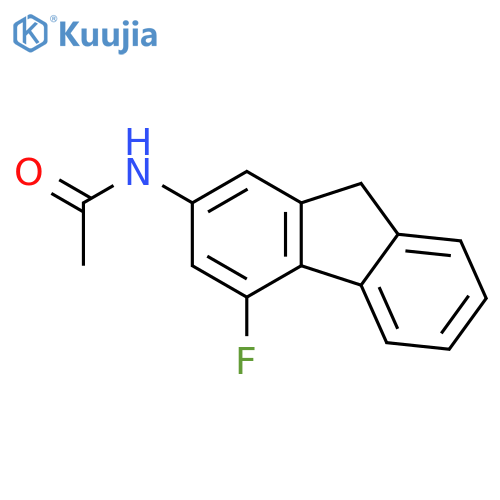 Acetamide,N-(4-fluoro-9H-fluoren-2-yl)- structure