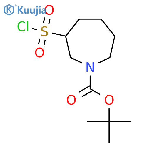 Tert-butyl 3-(chlorosulfonyl)azepane-1-carboxylate structure