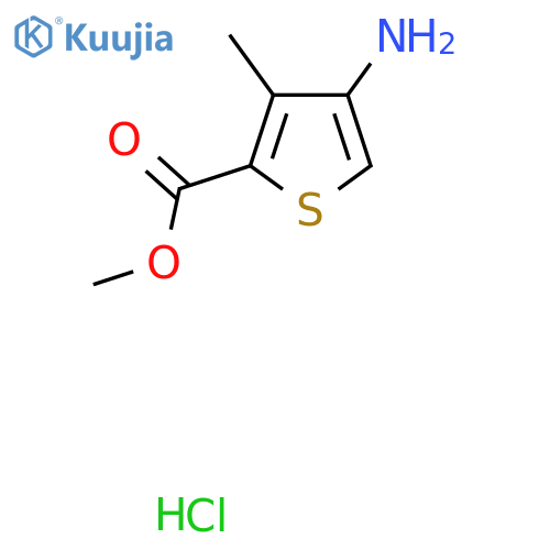 Methyl 4-amino-3-methylthiophene-2-carboxylate hydrochloride structure