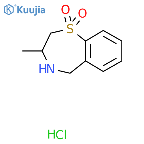 3-Methyl-2,3,4,5-tetrahydro-1lambda6,4-benzothiazepine-1,1-dione hydrochloride structure