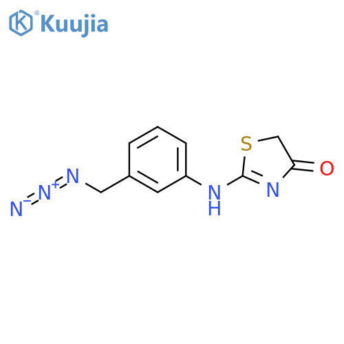 2-[[3-(Azidomethyl)phenyl]amino]-4(5H)-thiazolone structure