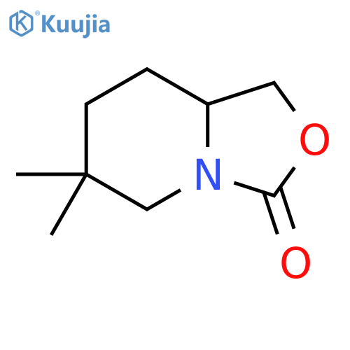 6,6-dimethyl-hexahydro-1H-[1,3]oxazolo[3,4-a]pyridin-3-one structure