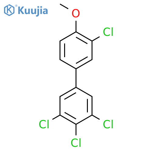 1,2,3-Tris(chloranyl)-5-(3-chloranyl-4-methoxy-phenyl)benzene structure